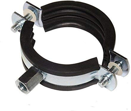 10 Stück Schraubrohrschellen Rohrschelle Stahl verzinkt (83-91 mm / 3)