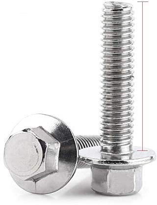 10 stücke M6 Edelstahl SS304 Schraubensatz, Hex Flansch Schrauben Cap Washer Kopf Schrauben Fastener(M6*20),Bolzen