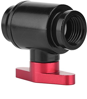 Richer-R G1 / 4 Zoll (10,2 cm) Ventilanschluss, Chrom, Ventil aus Aluminium für Wasserkühlung System (rot)