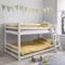 Noa and Nani - Hilda Cabin Bed with Bunk Underbed Low Midsleeper- (White)