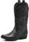 IF Fashion Cowboy Western Scarpe da Donna Stivali Stivaletti Punta Quadrata Camperos Texani Etnici C19004-4 nero N.39