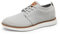 Bruno Marc Zapatos de Cordones Transpirables Zapatillas de Vestir Oxfords Clásico Formales Derby para Hombre Verano Casuales,Size 43.5,Gris,GRAND-01