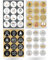 48x Aufkleber & Sticker für Weihnachten - Sticker selbstklebend rund für Geschenke, Weihnachtsaufkleber