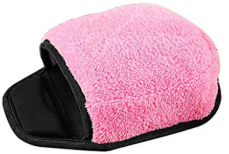 Tapis de Souris Chauffant USB, Réchauffeur de Main, Chauffant Chauffe-Mains Hiver Chauffage Housse de Souris Chaude Couverture (rose)