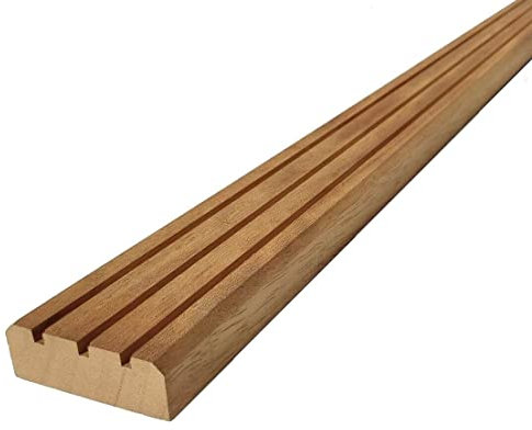 Generico Piolo Gradino in Legno di Iroko per Scaletta da Barca mm 20 x 55 x 1400