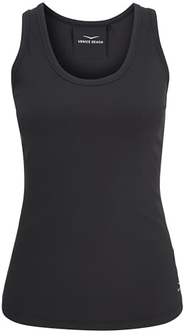 Venice Beach Sport-Top mit körpernaher Schnittform und schmalen Trägern Brenda XL, Black