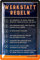 LANOLU Retro Blechschild Werkstatt Schild - lustige Werkstattregeln für Männer mit den 7 wichtigsten Regeln für die Werkstatt - KFZ Mechaniker Geschenk - vintage Deko Metallschild 20x30cm