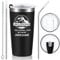 Livole Uncle Birthday Gift, UNC Gifts from Nephew, Niece, Christmas Gifts for Him, Men, Like A Normal Uncle But More Awesome, 20oz Double-Wall Wine Tumbler, 600ml Travel Coffee Mug, Black