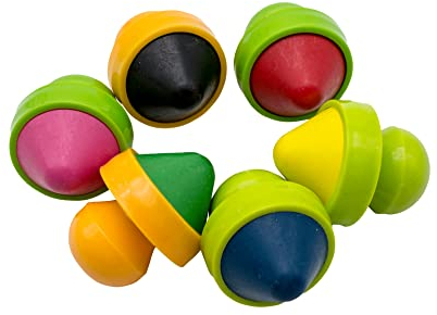My first art tools | Crayons | Easy grip refillable plastic handle | Pack of 6 | 2 years and up | Crayon tub with handles