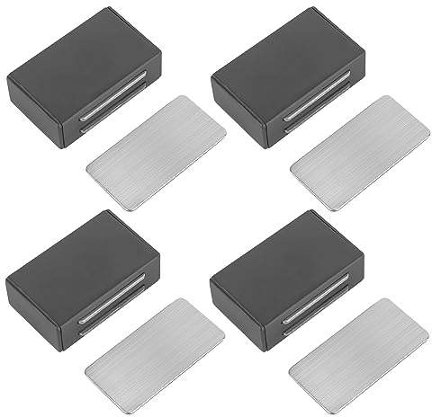4 Stück Tür Magnet Schranktüren Selbstklebend, Schrankmagnete Für Schranktür, Tür Magnet Selbstklebend für Möbel Magnetschnäpper Magnetverschluss Schubladen Magnet