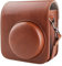 BriLumin Custodia per Fotocamera per Fujifilm Instax Mini 12, Custodia Protettiva in Pelle PU Compatibile con Instax Mini Fotocamera Ibrida Istantanea e Digitale Marrone