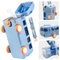 Pilipane Trinkflasche Kinder Auslaufsicher 500 ML Trinkflasche mit Strohhalm Kinder In Busform Wasserflasche Für Schule Outdoor