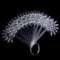 120 Color Natural/Clear Sunflower Display Sticks Ring False Nail Art Display Chart Practice Fan Wheel Tool False Nail Tips With
