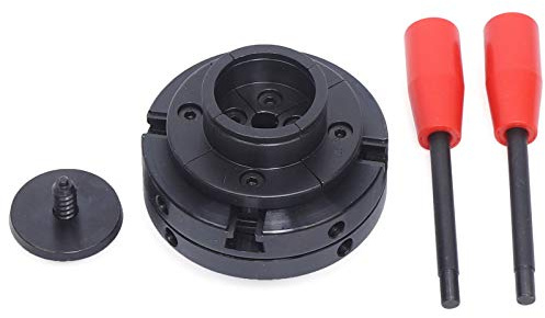 Selbstzentrierendes 4-Backen-Spannfutter M18 Backenfutter Spannfutter Vierbackenfutter Drechselbank Drechselspannfutter Hochpräzises Sechskantschlüssel 95mm für kleine Drechselmaschinen Gewinde