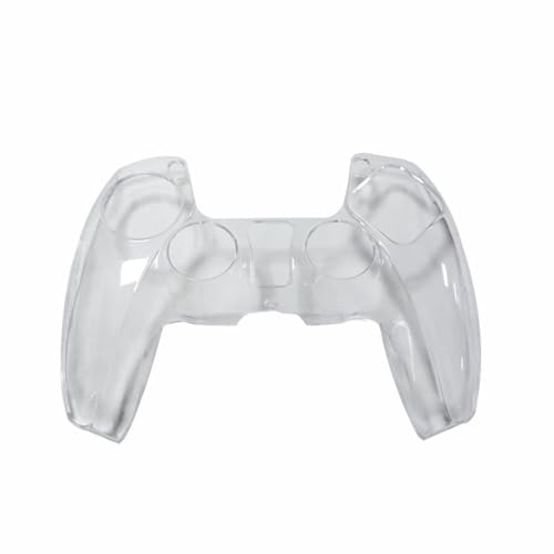 fxwtich Coque de protection confortable en silicone pour manette de jeu compatible avec PS5 Transparent