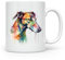Anonymous Gifting Tasse mit Windhund-Motiv, Aquarelldruck, wunderschön, glänzend bedruckt