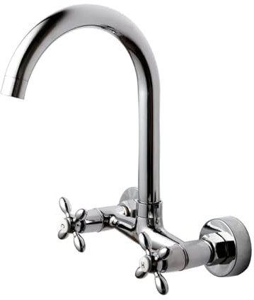 Bad Becken Waschbecken Mixer Wasserhahn Kupfer Dual Griffe Badewanne Wand Montiert Küche Waschbecken Waschbecken Mischbatterie Zubehör