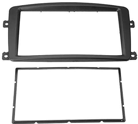 LOLPALONE Kit pannello autoradio 2 DIN con lettore DVD stereo Dash Frame per C CLK Classe G W203 W209 W463 W639