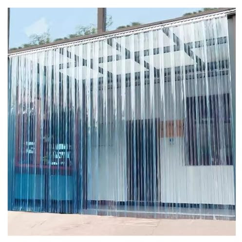WXQTM PVC-Türvorhangstreifen Streifenvorhänge Aus Kunststoff Glatt und Wasserdicht Streifenvorhänge Streifenvorhänge für Raumteiler, Nach Maß (1.05x2.7m)