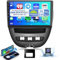 2G&64G 10 Android Autoradio Für Toyota Aygo/Peugeot 107/Citroen C1 2004-2014 mit Wireless Carplay Android Auto,Touchscreen Bluetooth HiFi/RDS/FM Radio + WiFi Navi/AHD Rückfahrkamera/CANBUS