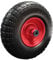 13 Inch Solid Puncture Proof Tyre 4.00-6 PU Foam Filled Wheel for Sack Truck Hand Cart Trolley 13x4 Metal Centre Wheelbarrow Wheel 16mm Bore