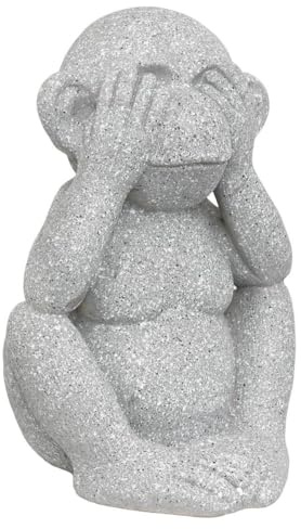 Atmosphera - Outdoor deko-AFFE sohel h.42cm Harz grau - Modell B