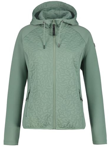 Icepeak Amberg Midlayer mit Kapuze für Damen, Farbe:Grün, Größe:M