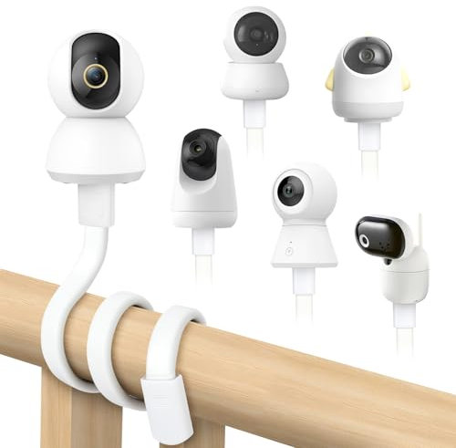 OFFCUP Babyphone Halterung Flexibel Baby Kamera Halter Kamera Halterung Faltbar Handyhalter Baby Monitor Halterung Kompatibel für Philips Avent Momcozy ieGeek BOIFUN GHB Hellobaby Babyphone