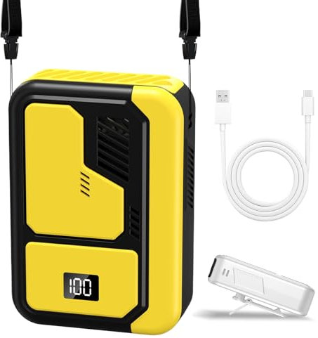 Generico Belt Fan - Adjustable Belt Fan Under the T-Shirt | Cooling Appliance with 3 Speeds for Gym Beach Hiking Travel Warm