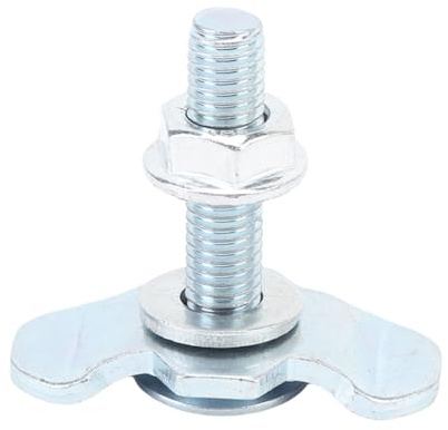 CHICIRIS 10pcs L Double Lug -Gewinde -Nut Nuss Anpassung, Konstruktion von Kohlenstoffstahl, 2200 Lbs Ladungskapazität für Van Pickup, Einfache Installation, 10 Teile mit Silbermetall M8