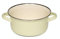 Riess, 0278-006, Kasserolle mit Chromrand 16, CLASSIC - BUNT/PASTELL, Farbe Gelb, Durchmesser 16 cm, Höhe 8.2 cm, Inhalt 1 Liter, Emaille, ohne Deckel, Kochtopf, Induktion