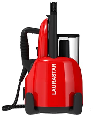 Laurastar Lift Original Red, 3-in-1 Steam Station, Red | Irons, steams & purifies, Hygienic steam, Removable water tank, Vertical ironing