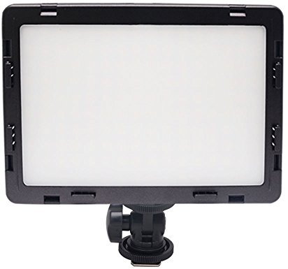 Mcoplus Air-1000B 2,5 cm (0,98 tum) ultratunn CRI 95 14 W 5500 eller 3200 K LED-videolampa dimbar platt panel på-kamera ljusplatta för Canon Nikon Pentax Olympus Samsung Panasonic JVC DSLR-kameror