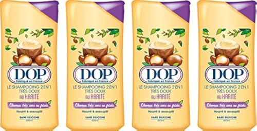 Dop DOP Shampoo sehr weich, 2-in-1, mit Sheabutter, 400 ml, 4 Stück