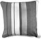 Fusion - Whitworth Stripe - 100% Cotton Filled Cushion - 43x43 cm in Grey
