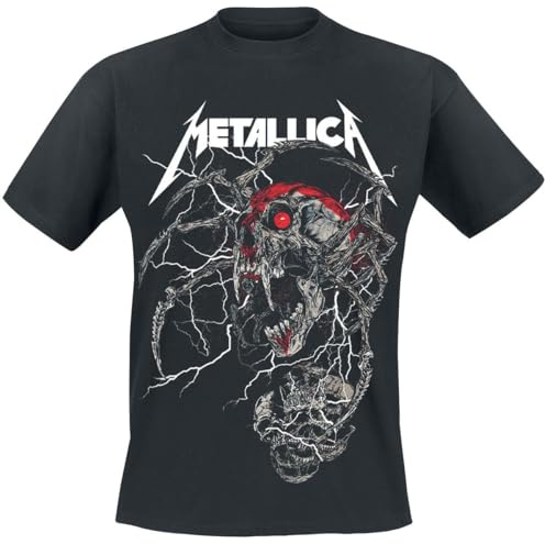 Metallica Spider Dead Männer T-Shirt schwarz Band-Merch, Bands, Totenköpfe