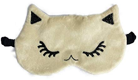 Flauschige Schlafmaske, süße Katze, Schlafmaske, Tieraugenmaske zum Schlafen, Samt, Geschenk, Plüsch, Schlafmaske, lustig, Kinder, Erwachsene, flauschige Schlafmaske