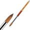 Chaleance Acryl Pinsel für Nägel #20 Kolinsky Nagelpinsel Zobelhaar Acrylpinsel Nagellack-Pinsel aus Holz Brown