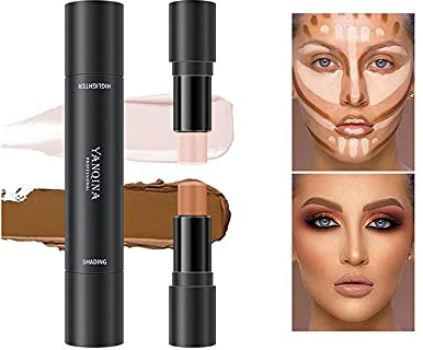 2 in 1 Contour Stick Highlighter Dual Contour Concealer Waterproof Pen Corrector Makeup