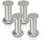 Sonnewelt 4er Set Möbelfüße | Hochwertige Aluminium Möbelfuss | 180mm Verstellbare für individuelle DIY-Möbel | Möbelbeine Küchenschränke Edelstahl runde Schrankfüße