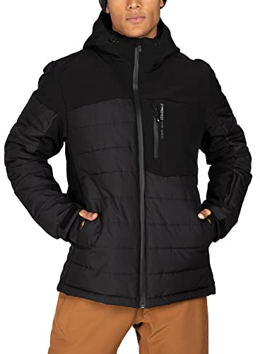 Protest Prtmount Jacke, True Black, S für Herren, True Black, Small