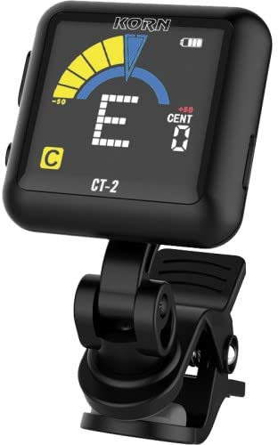 KORN K-CT2 Guitar Clip Tuner Stimmgerät chromatisch inkl. wiederaufladbarem Akku