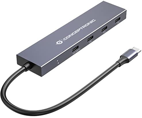 Conceptronic HUBBIES14G 4-Port USB 3.2 Gen-2 Hub mit 100W USB PD