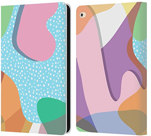 Head Case Designs Licenciado Oficialmente Ninola Formas en Color Patrones de Forma Libre Carcasa de Cuero Tipo Libro Compatible con Apple iPad Air 2 (2014)
