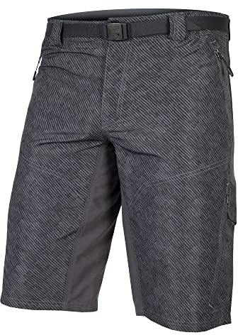 ENDURA Hummvee Short con Culote Interior para Hombre, Anthracite, S