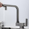 Miscelatore Cucina 3 Vie Abbattibile, Rubinetto Cucina Sottofinestra Grigio Rubinetto Cucina Ottone Girevole Multifunzione Rubinetto da Cucina