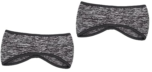 2St warme Ohrenschützer dehnbare Haargummis Fitness-Stirnband Muff Stirnband wärmer Muffen Sport Stirnband Haarbänder Winter Stirnband warmes Stirnband Tab Schal Haarschmuck Stoff