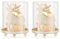Romadedi Hirsch Kerzenhalter Weihnachten Deko - 2er Set Vintage Rentier Windlichter für Tisch Dekoration Weihnachts Ttischdeko Landhausstil Weihnachtsdeko Geschenk Stumpenkerzen, Weiß