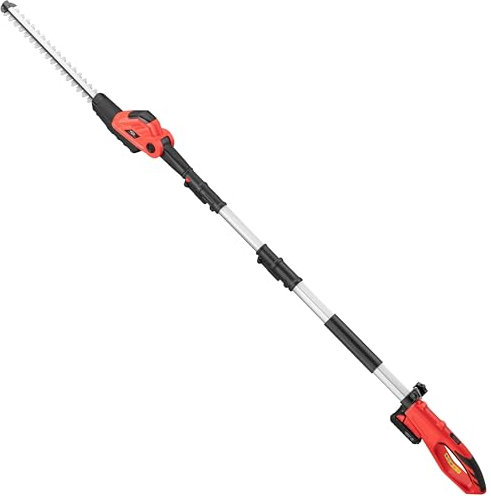 Telescopic Cordless Hedge Trimmer With 20v Lithium-Ion Battery and Fast Charger DPT (Hedge Trimmer with Battery and Charger)