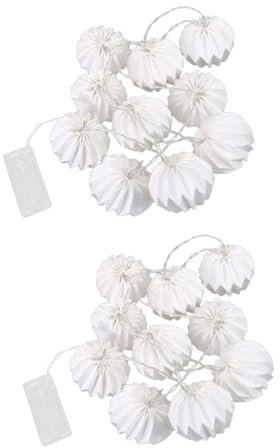 Housoutil Lichterkette Papier Papier Lichterkette Schlafzimmerlampe 2st Weihnachtsdekoration Partylichter Nachtlicht Weihnachten Schlafzimmerlampen
